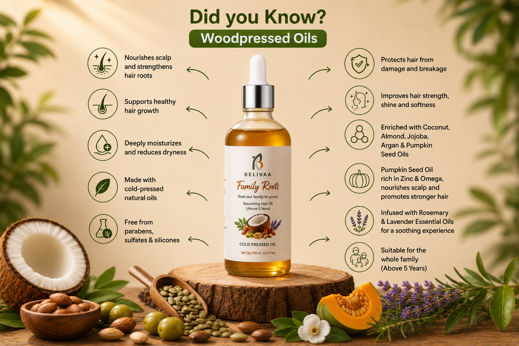 BELIVAA Family Roots – Nourishing Hair Oil (Above 5 Years)