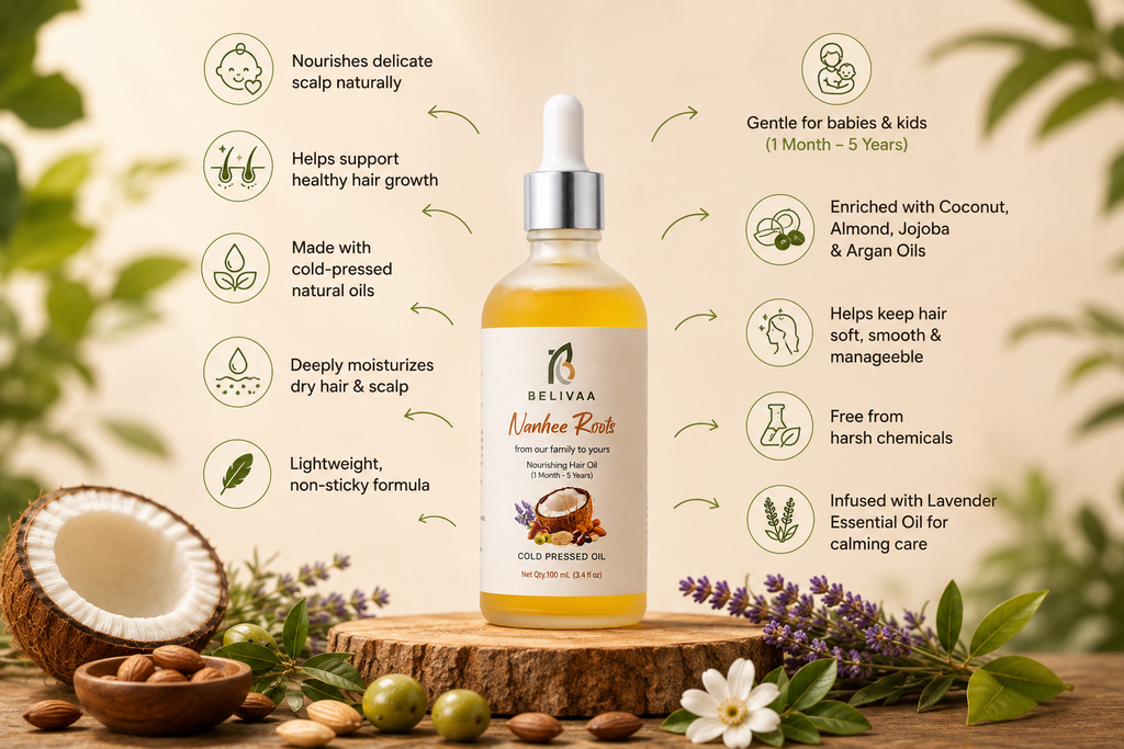 Nanhee Roots Baby Hair Oil (1 Month – 5 Years)